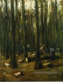 bûcheron dans la forêt 1898 Max Liebermann impressionnisme allemand